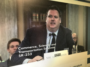 Daniel Gilmartin testifies on the poor state of infrastructure and transportation issues in Michigan and across the nation on Tuesday, March 13, 2018, before the U.S. Senate Committee on Commerce, Science and Transportation.